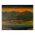 Vintage Expressionist Mountain Landscape Sunset Oil Painting on Canvas – Unframed For Sale