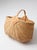 Vintage Wicker Buttocks Basket With Floral Trim For Sale - Image 11 of 17