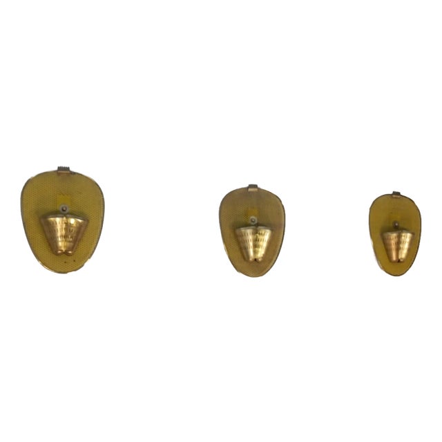 Wall Sconces attributed to M. Mategot for Atelier Mategot, 1950s, Set of 3 For Sale