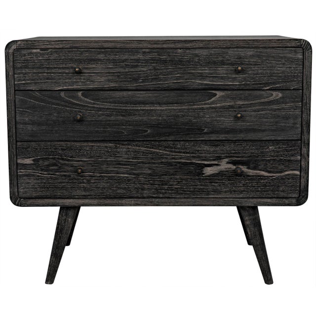 Mid-Century Modern NOIR Bart Chest, Cinder Black For Sale - Image 3 of 8