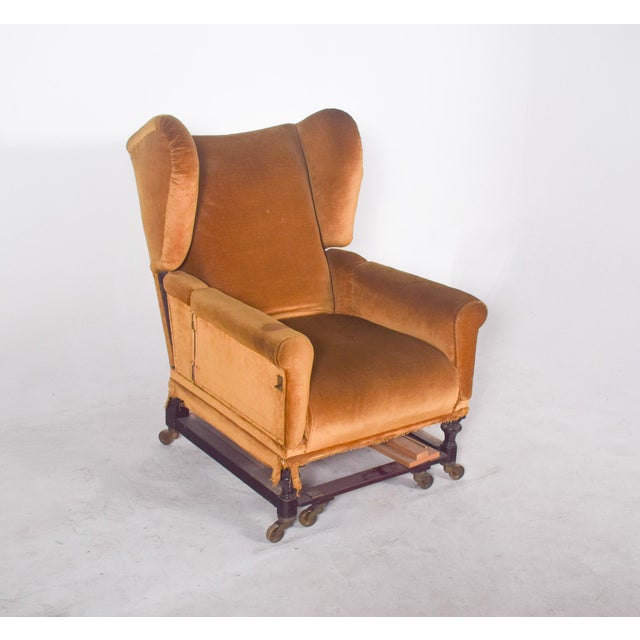 Wood Antique English Articulated Armchair, 1890s For Sale - Image 7 of 12