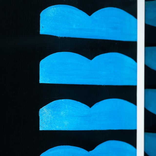 Art Paravent Room Divider with Birds and Geometric Patterns, 1970s For Sale - Image 18 of 18