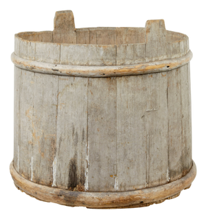 Large Antique Scandinavian Pine Storage Barrel, 1850