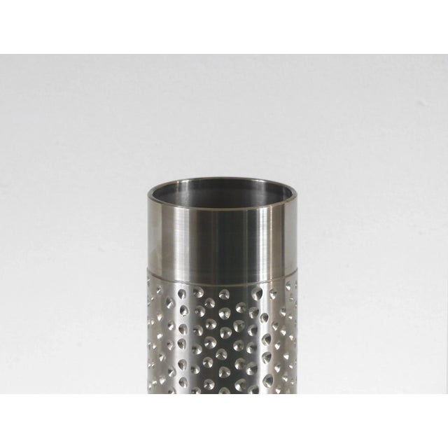 Brutalist Vintage Brutalist Steel Vase, 1970s For Sale - Image 3 of 6