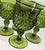 Glass Green Diamante Goblets- Set of Four For Sale - Image 7 of 9