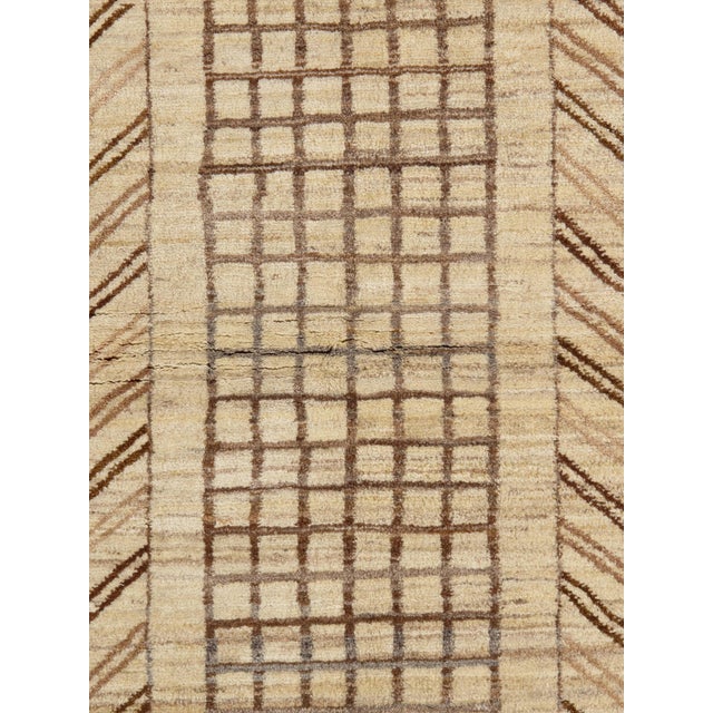 Persian Vintage Hand-Knotted Persian Gabbeh Rug 4' X 6' For Sale - Image 3 of 4