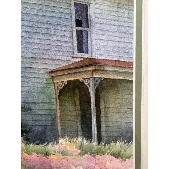 Melinda Cowdry Oregon House Watercolor, Circa 1990 For Sale - Image 11 of 11
