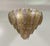 Italian Art Deco Gold and Pink Murano Glass Chandelier, 2000s For Sale - Image 3 of 15