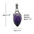 Vintage Amethyst With Pearl Sterling Silver Pendant For Sale - Image 12 of 13