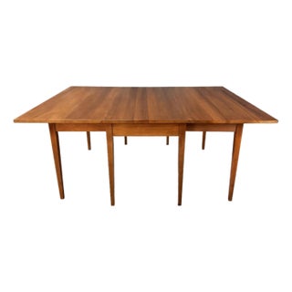 Vintage Craftique Solid Mahogany Dropleaf Dining Table For Sale