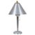 Silver Art Deco Machine Age Brushed Aluminum and Brass Table Lamp For Sale - Image 8 of 8
