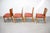 Red Dining Chairs by Jindrich Halabala, Czechoslovakia, 1950s, Set of 4 For Sale - Image 8 of 11