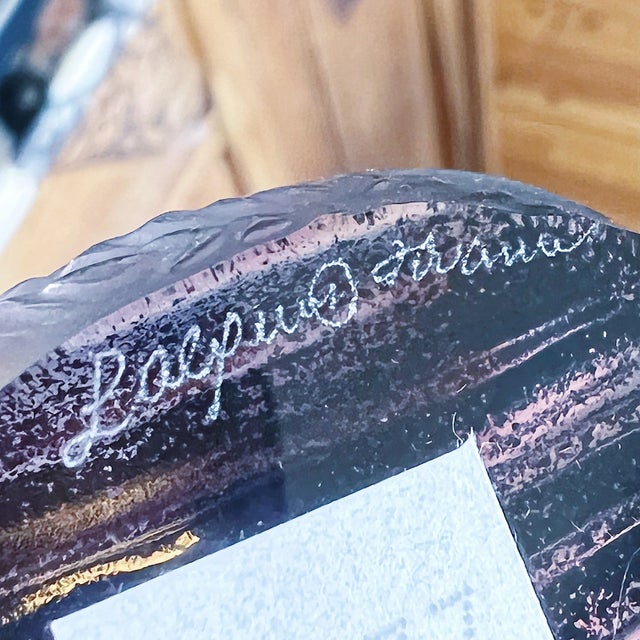 Mid 20th Century Lalique Egyptian Revival Scarabs in Boxes - a Pair For Sale In Los Angeles - Image 6 of 7