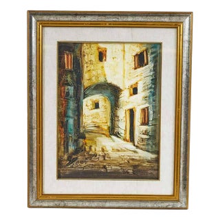 Unknown, Urban Landscape, 2000s, Oil on Canvas, Framed For Sale