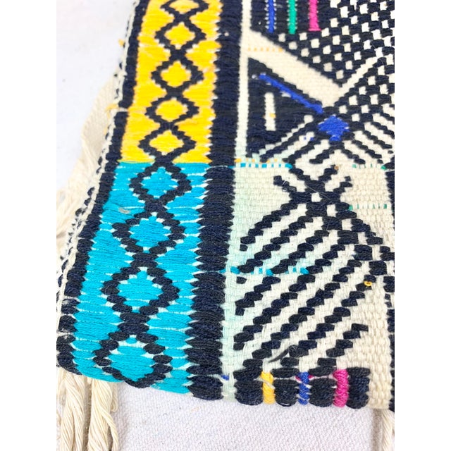 Vintage Embroidered Folk Art Style Table Runner For Sale - Image 10 of 11