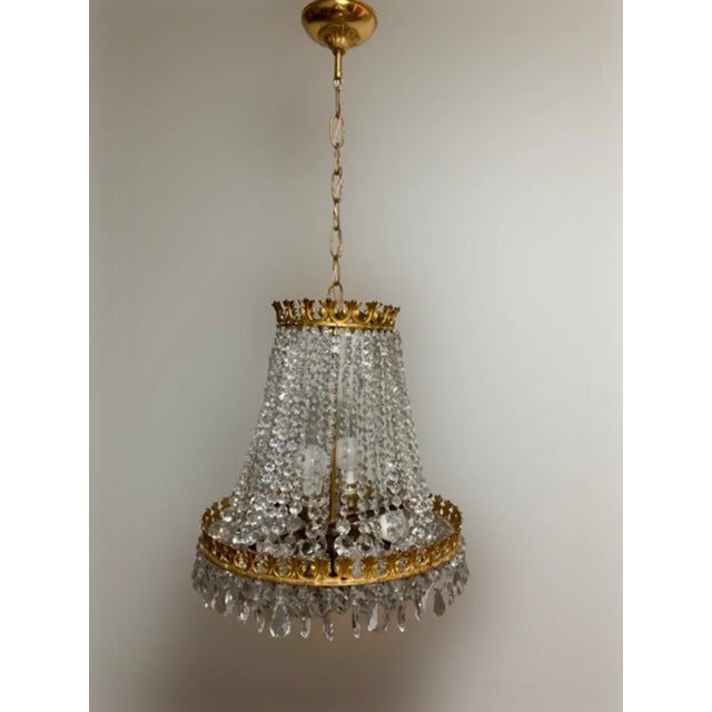 French Empire Chandelier, 1960s For Sale - Image 6 of 6