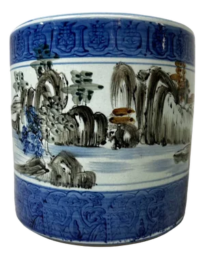 Early Shōwa Era Porcelain Hibachi, Japan, 1930s