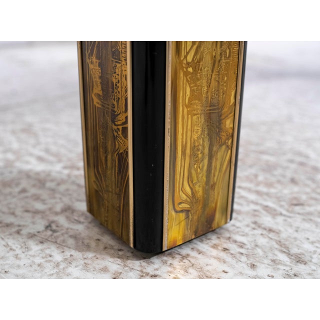 Bernard Rhone Mastercraft Acid Etched Glass Top Coffee Table For Sale - Image 15 of 15