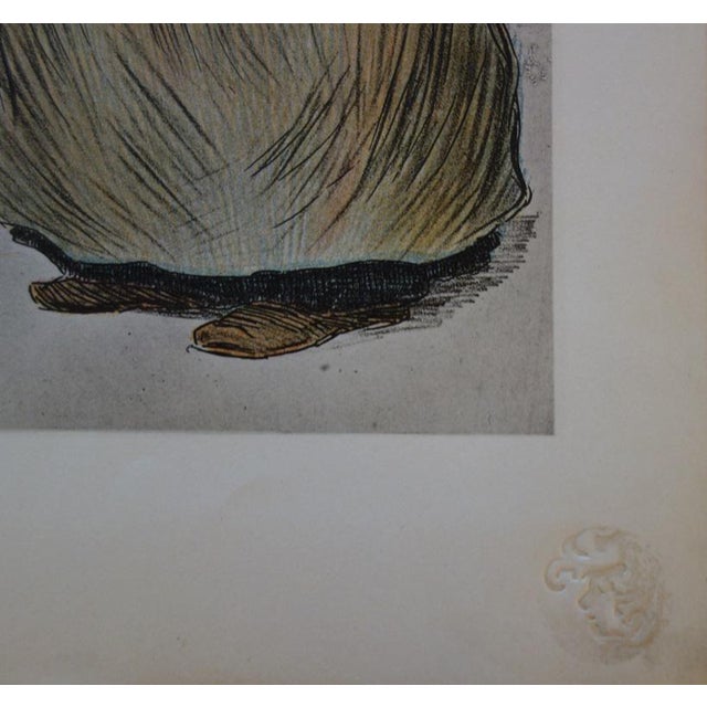 Louis Borgex, The Sardinières, 1898, Lithograph For Sale - Image 4 of 6