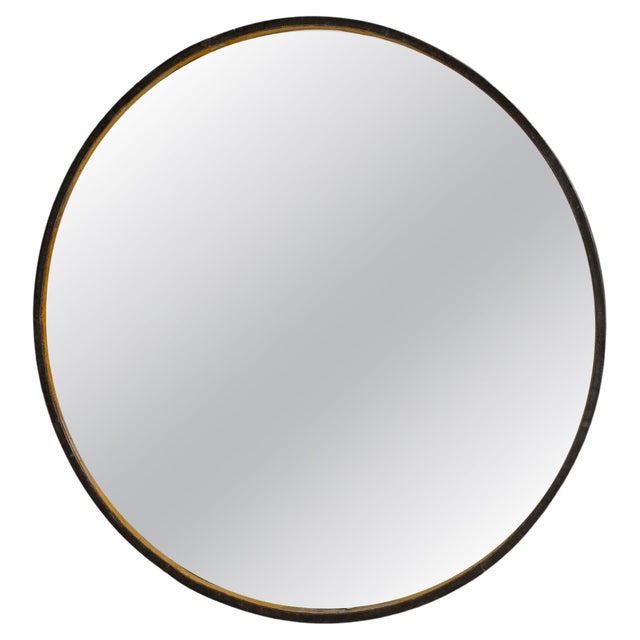 20th Century Czech Metal Round Mirror For Sale - Image 15 of 18