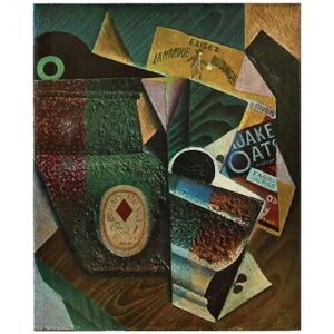 1940s After Juan Gris "The Package of Quaker Oats" Full-Color Print From Geneva