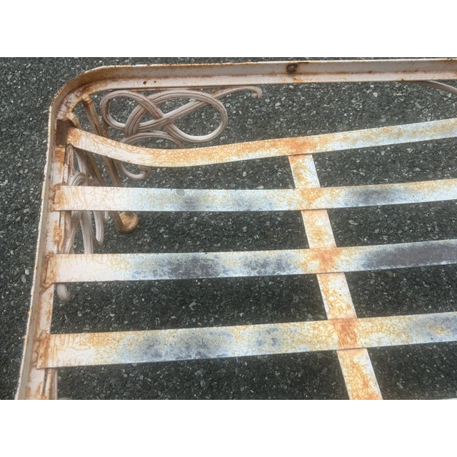 1950s 3 Vintage Woodard Stamped Wrought Iron Chairs **** For Sale - Image 5 of 8