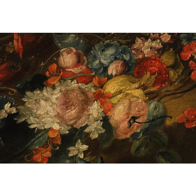 Antoine Monnoyer, Il Giovane, Still Lifes of Flowers, 1720, Oil on Canvases, Set of 2 For Sale - Image 9 of 14
