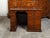19th Century 19th Century English Georgian Period Mahogany Desk with Ten Graduating Drawers and Shelf For Sale - Image 5 of 12