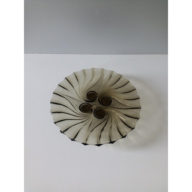 Art Deco Smoked Glass Dish For Sale - Image 4 of 4