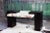 1980s Postmodern Marble Stone Surface Executive Two Sided Desk For Sale - Image 11 of 11