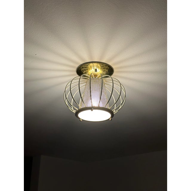Atomic Mid-Century Modern Ceiling Light by Lightolier For Sale - Image 9 of 12