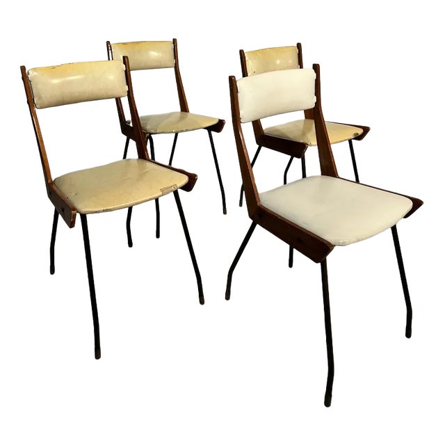 Vintage Chairs by Carlo Ratti, Set of 4 For Sale
