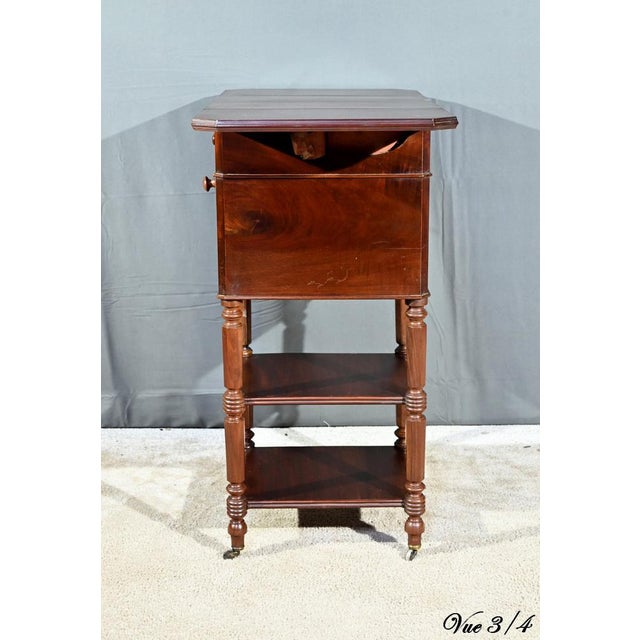 Small Mid-19th Century Mahogany Shuttered Table from Maison Lemarchand, A. Lemoine For Sale - Image 18 of 18