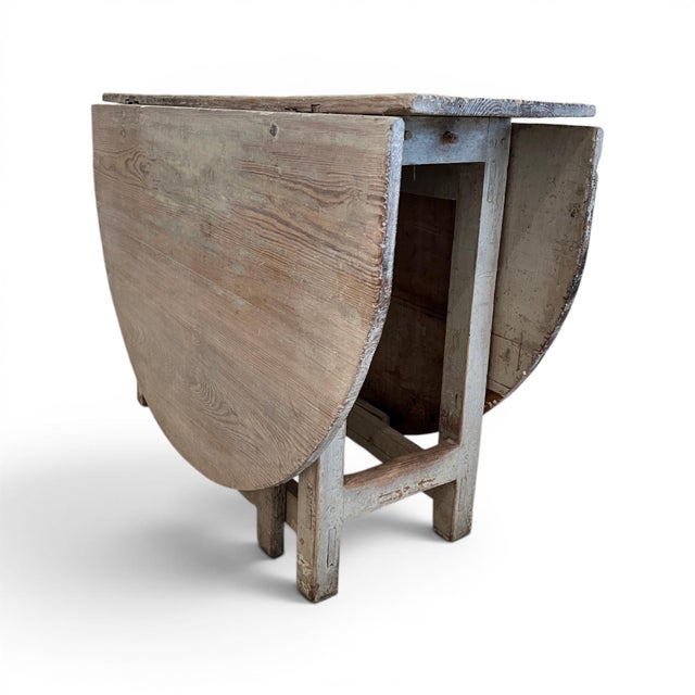 Brown 19th Century Swedish Drop Leaf Table For Sale - Image 8 of 11
