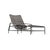Brown Jordan Kantan Aluminum Vinyl Chaise Lounge, Textured Pewter frame with Coffee fabric For Sale - Image 12 of 12