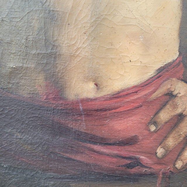 José Acevedo, Nude Male Torso, 1880, Oil Painting on Canvas, Framed For Sale - Image 16 of 18