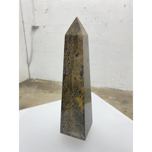 Mid-Century Marble Obelisk For Sale - Image 11 of 12