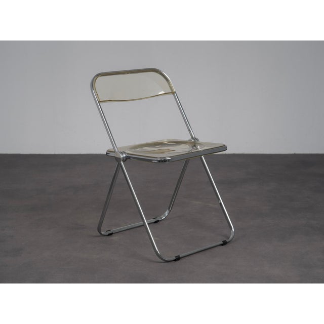 Contemporary Plia Folding Chairs by Giancarlo Piretti for Castelli, Italy, 1970s, Set of 2 For Sale - Image 3 of 11