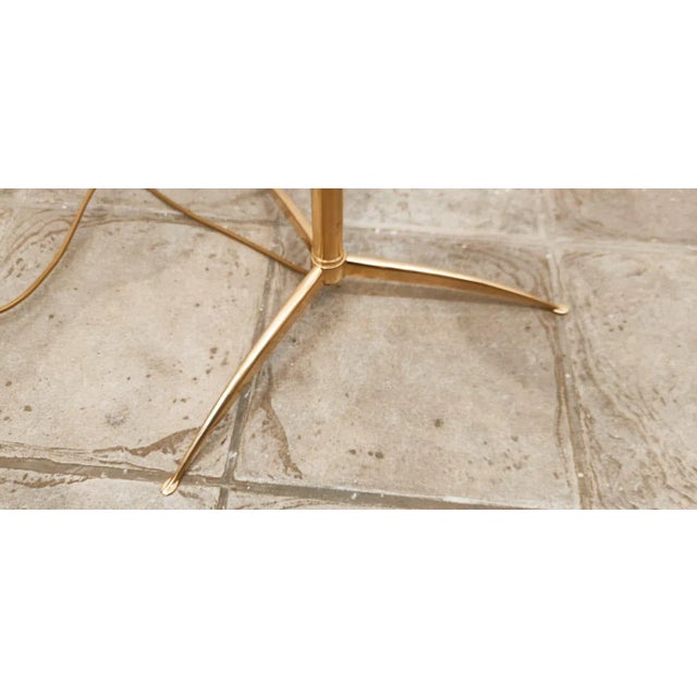 Brass Floor Lamp with 4 Lights & Lampshade For Sale - Image 10 of 15