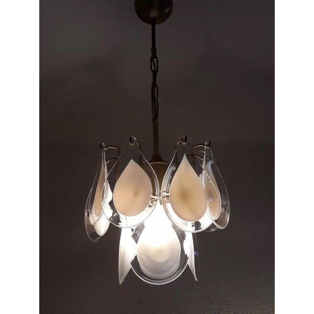 1970s Brass 12-Arm Chandelier by Vistosi, Italy, 1970s For Sale - Image 5 of 7