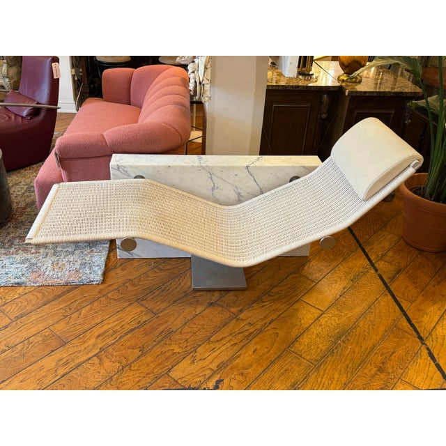 Design Plus Gallery presents the Vis-A-Vis Marble Base Rattan Floating Lounge Chair from Kreoo of Decormarmi. Decormarmi...