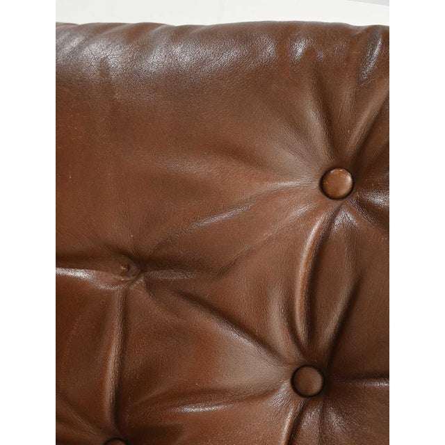 Danish Armchairs in Brown Leather from JM Birking, 1960s, Set of 2 For Sale - Image 6 of 16