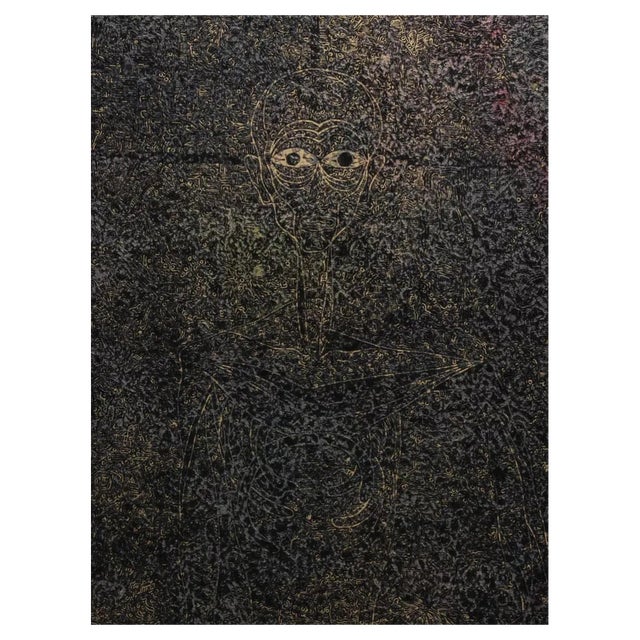 A, Lanin, Artist, Monotype, 1966 For Sale