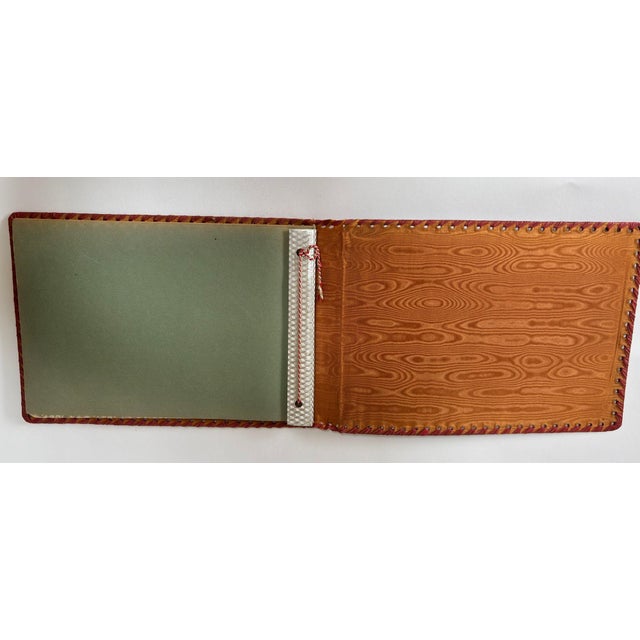 Moroccan Hand-Tooled Leather Photo Album With Fantasia Scene, Circa 1940s For Sale - Image 12 of 14