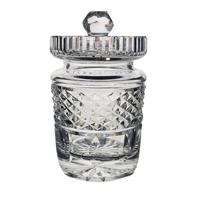 Waterford Castlemaine Irish Crystal Honey Jam Jar With Lid 4.75" For Sale - Image 10 of 14