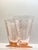 Pink 1930s Tiffin Franciscan Etched Pink Optic Glass Juice Glasses-a Pair For Sale - Image 8 of 10