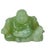 A hand-carved Chinese pale green jade figure portraying the seated Maitreya Buddha, commonly known as Budai or the...