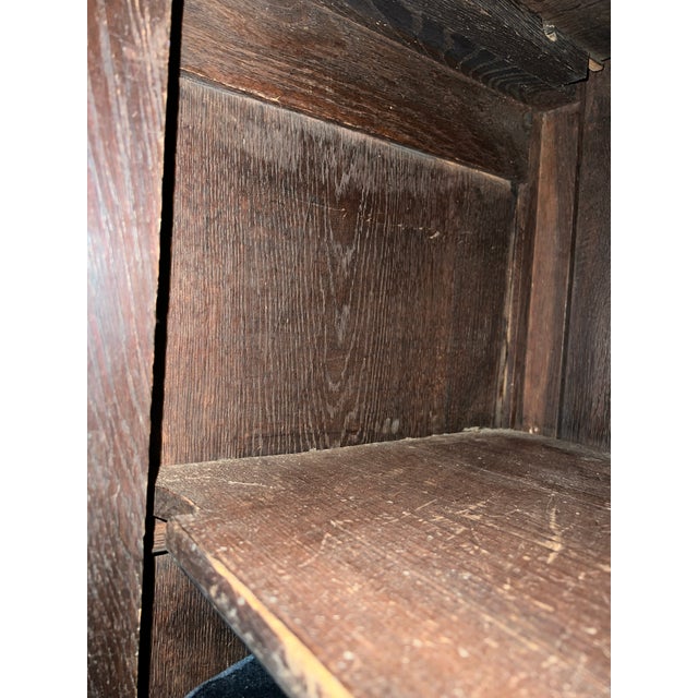 19th Century French Henri II Style Renaissance Revival Carved Oak Hunt Cabinet For Sale - Image 15 of 15