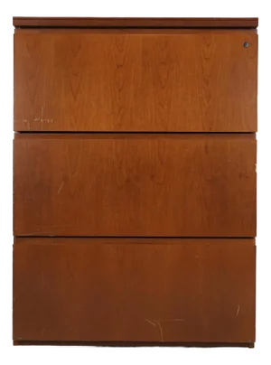 Contemporary 3 Drawer Wood Office Filing Cabinet