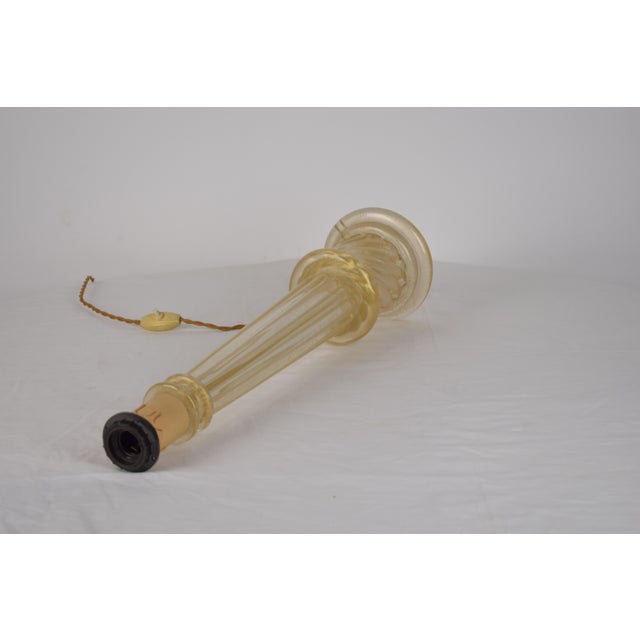 Vintage Murano Gold Lamp, 1960 For Sale - Image 13 of 14